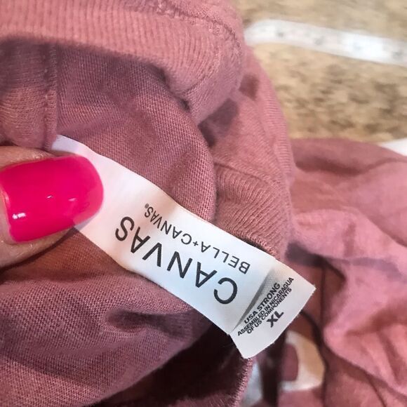 Canvas Mauve T-Shirt Women's Size XL - Picture 6 of 11